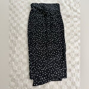 Never Fully Dressed Jaspre Wrap Skirt in True Navy with White Stars • Medium